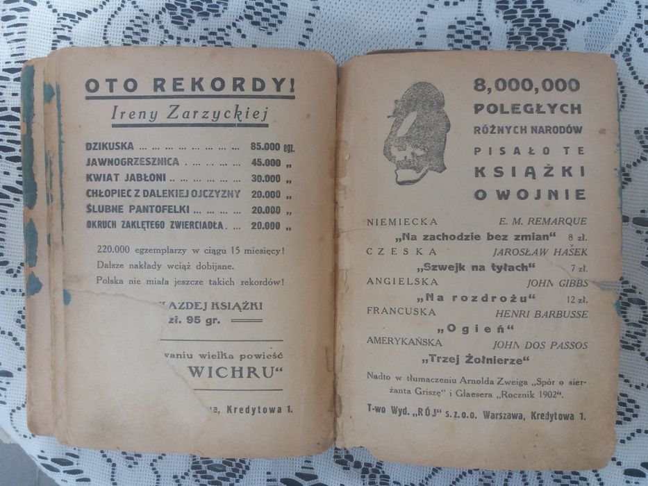 Książka "W krainie KOR" Rider Haggard - autentyk z 1930r.