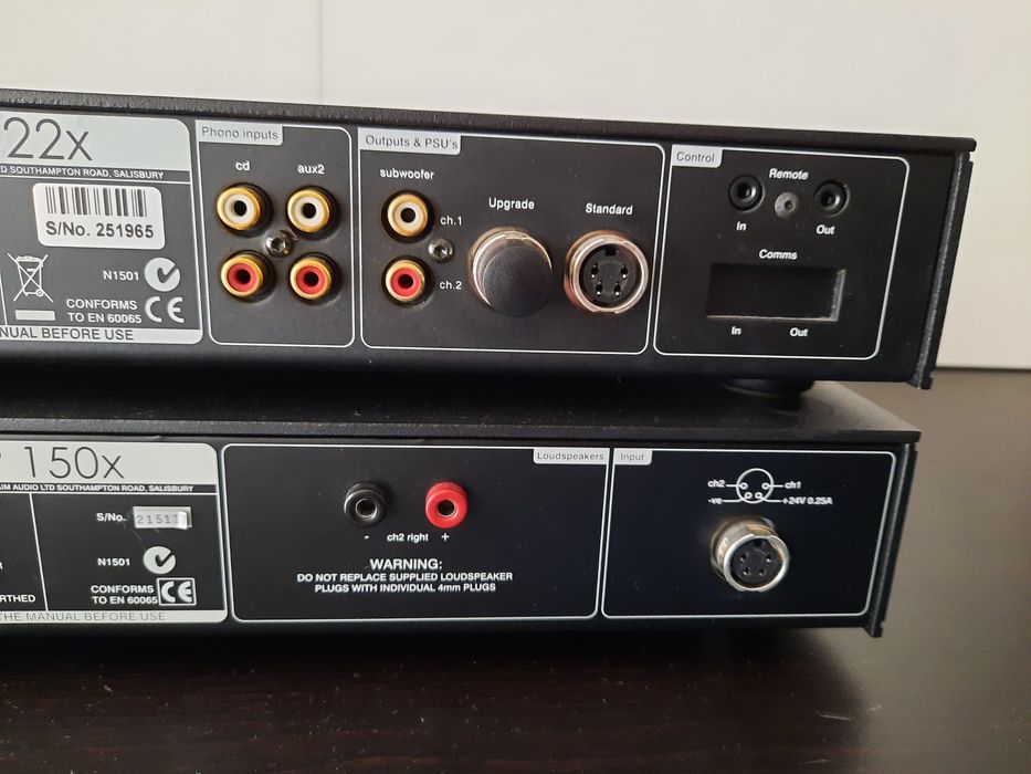Naim NAC 122X e NAP 150X pré-amplificador + amp. de potência
