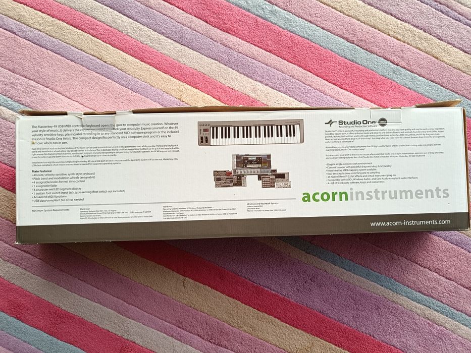 MIDI Controller Keyboard Masterkey 49 USB