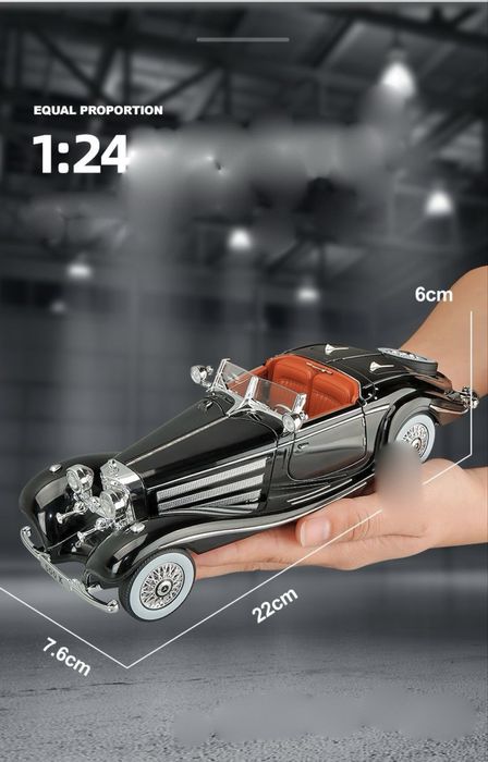 Модель автомобіля Mercedes-Benz 500K  Roadster 1936р.  звук світло