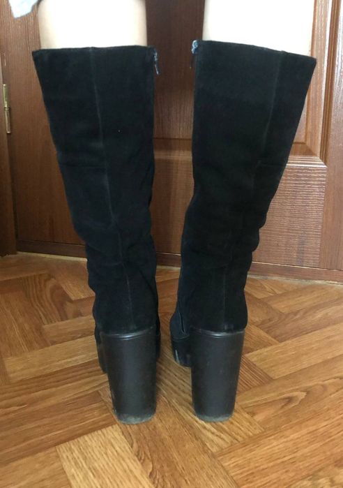 Зимні чоботи, замша, р.40-41