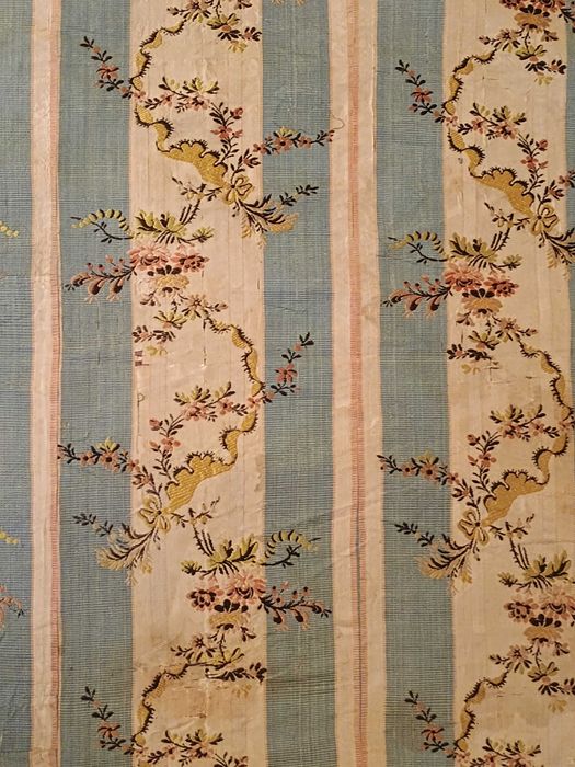 Jedwabna tkanina broszowana, Francja/Anglia, ok. 1770-1790