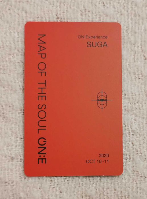 BTS Yoongi Suga - karta z bluraya ONE