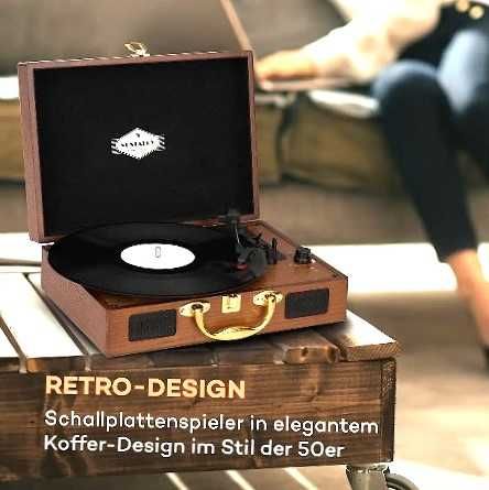 РЕТРО винил проигрыватель граммоф винтаж стерео USB Cinch 33/45/78rpm