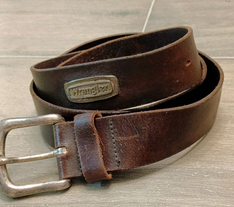 Ремень Wrangler 116/3,5см кожа винтаж