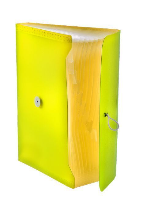 Teczka A4 Pp Harmonijkowa Z Gumką Żółta Tetis
