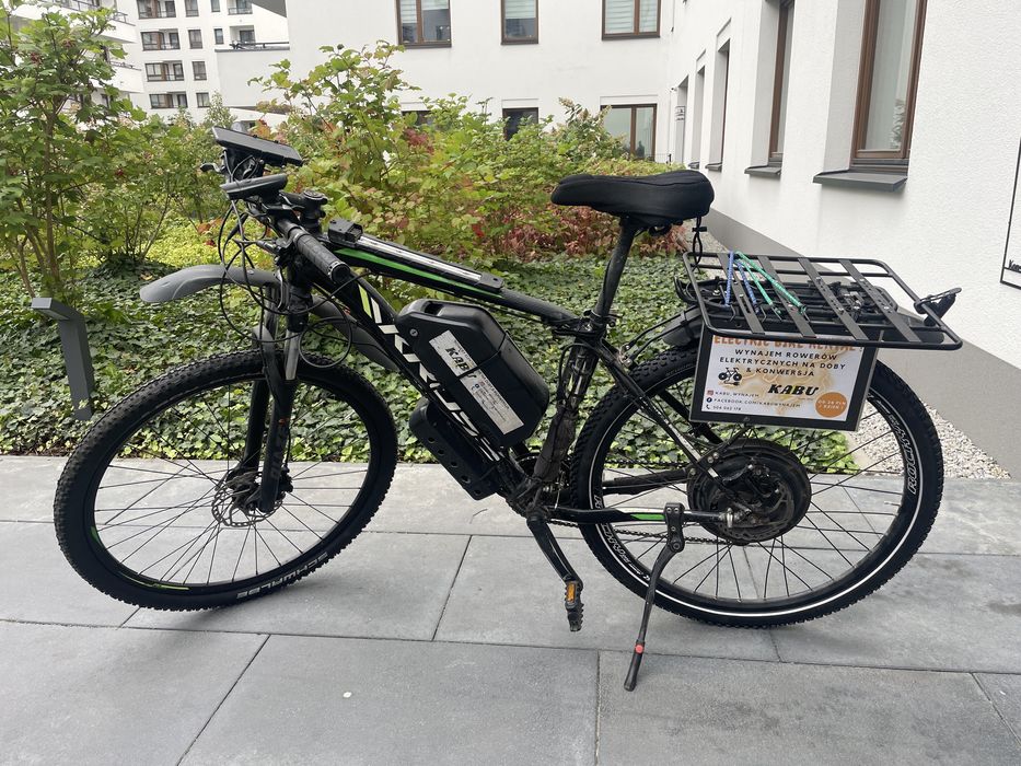 Wynajem wypożyczalnia rowerów elektrycznych ZASIĘG 200km ! Limiter Vma