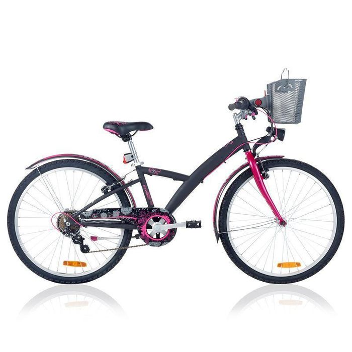 BICICLETA DE CRIANÇA POPLY500 24 POLEGADAS PRETO