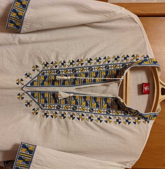 Вышиванка мужская "Слобожанка" лен Замеры в описании