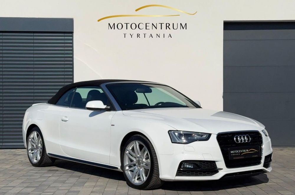 Audi A5 Cabrio S-line! Niski przebieg! Bi-xenon! Czujniki parkowania!
