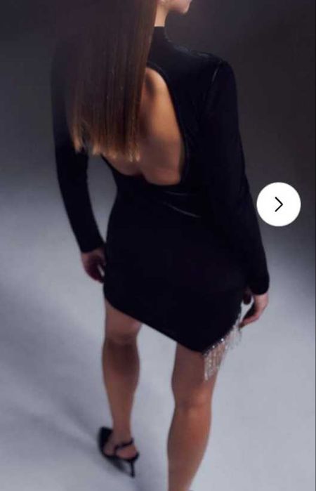 Платье вечернее новое велюр XL, L, M