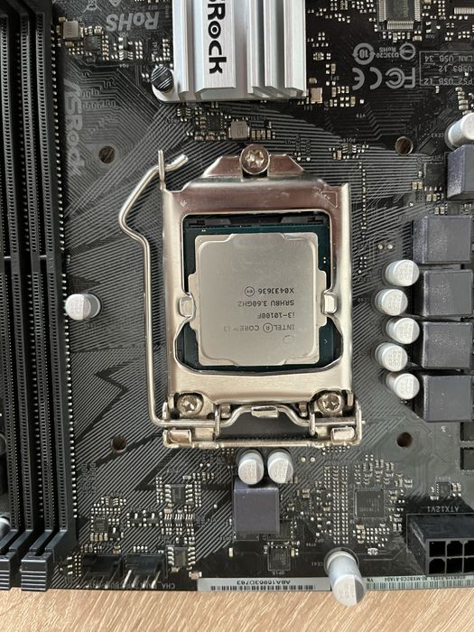 Комплект i3 10100f+H410M-HVS+кулер