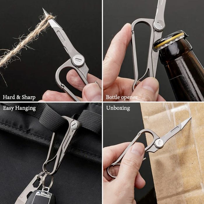 EDC ‼️ Титановий карабін зі скальпелем