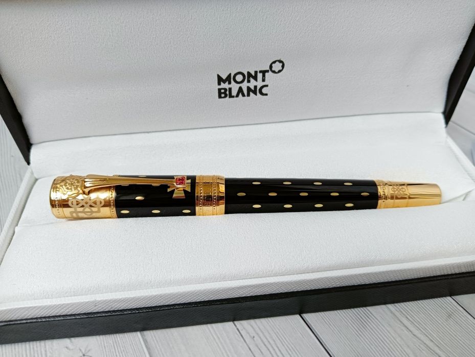 Кулькова металева ручка роллер Montblanc королева Єлизавета