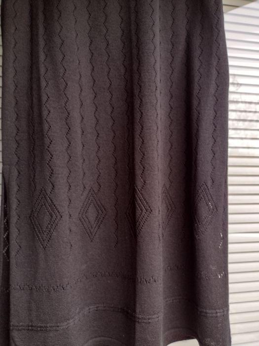 garsonka damska nowa czarna XXL ażurowa włóczka akrylowa