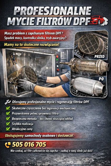 Czyszczenie filtrów DPF