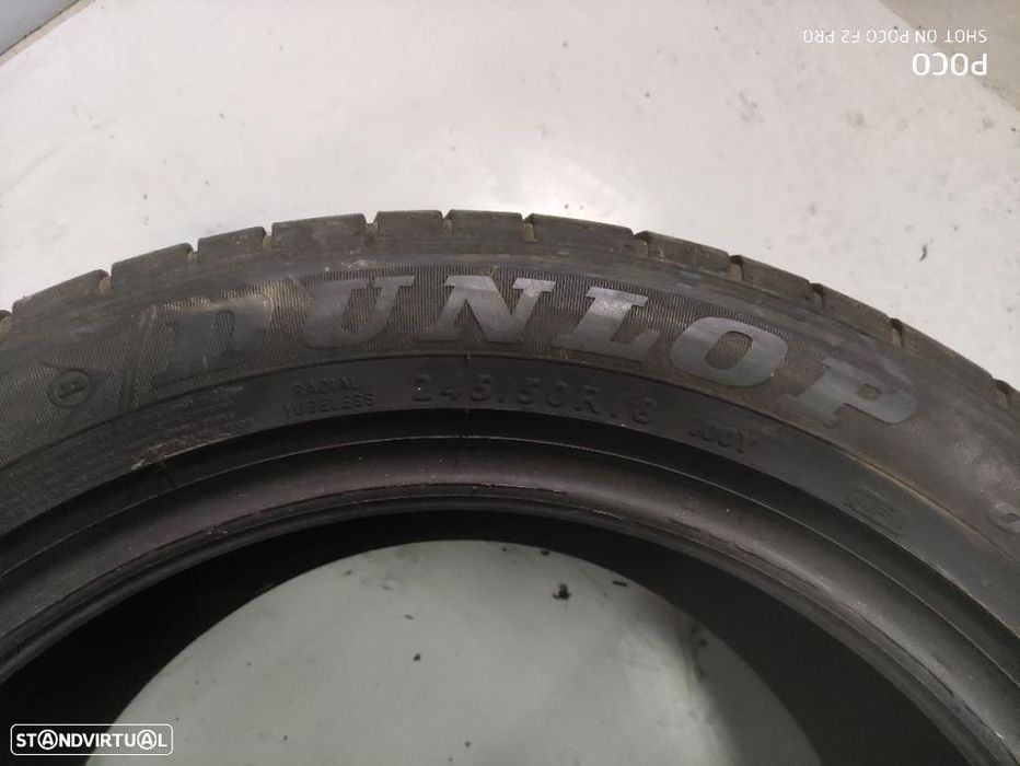2 pneus semi novos 245/50/18 dunlop rft - oferta dos portes