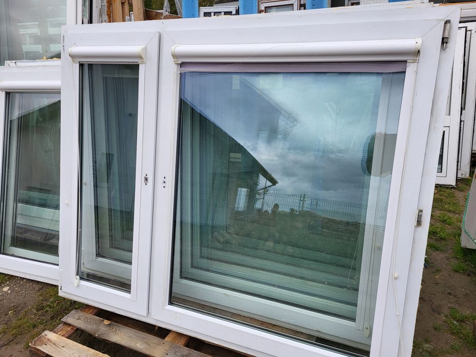Okna PCV szer 125 x 52 wys