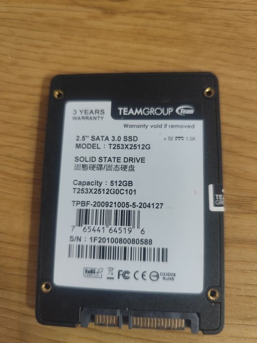 SSD Team Group 512GB SATA3 GX2