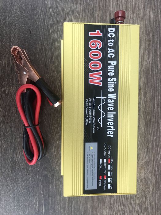 Інвертор до 1600 ват, з чистою синусоїдою