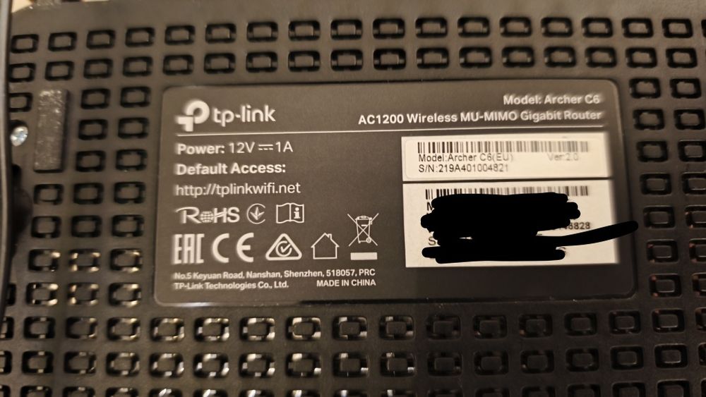 Router tplink archer c6