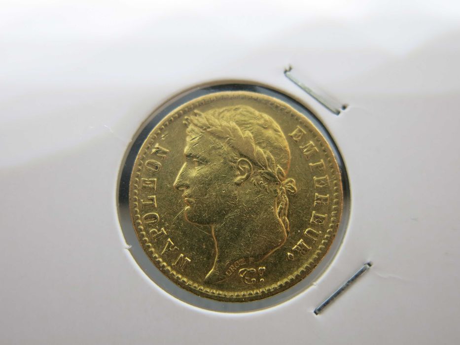 Moeda ouro 20 francos franceses