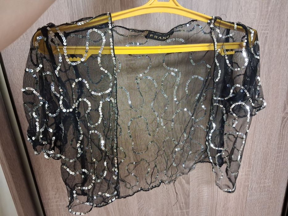 Накидка  в паетках  блестящая  новогодняя