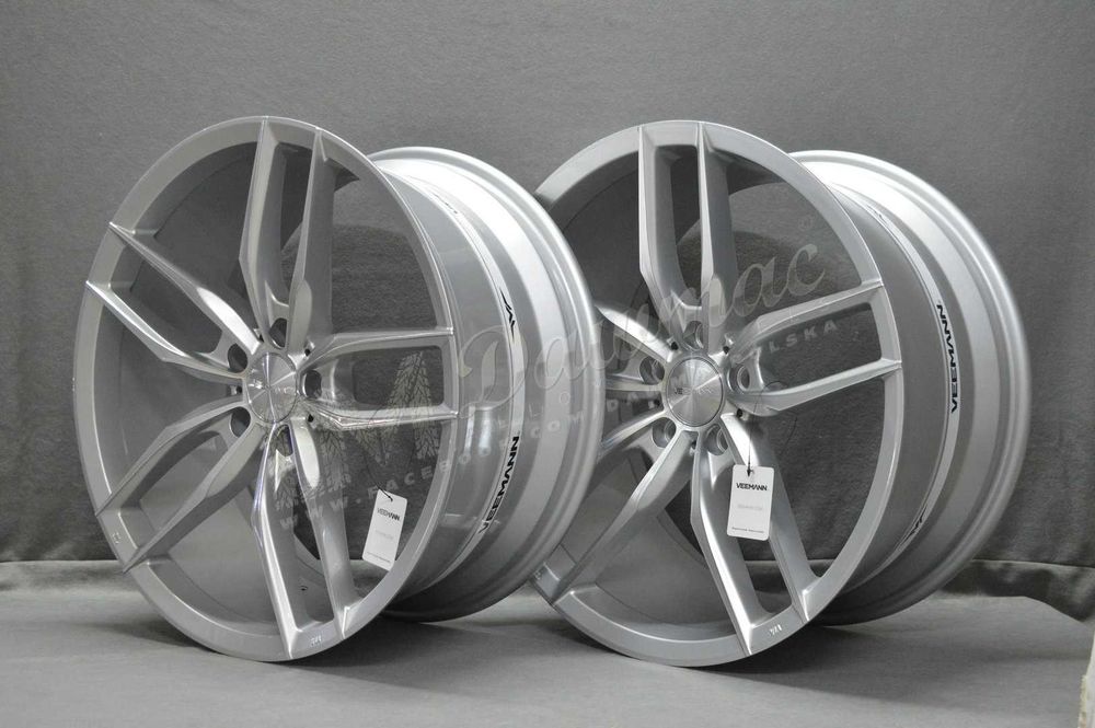 Felgi Veemann V-FS28 19" 8,5J ET35 + 9,5J ET43 5x120 Machined Silver