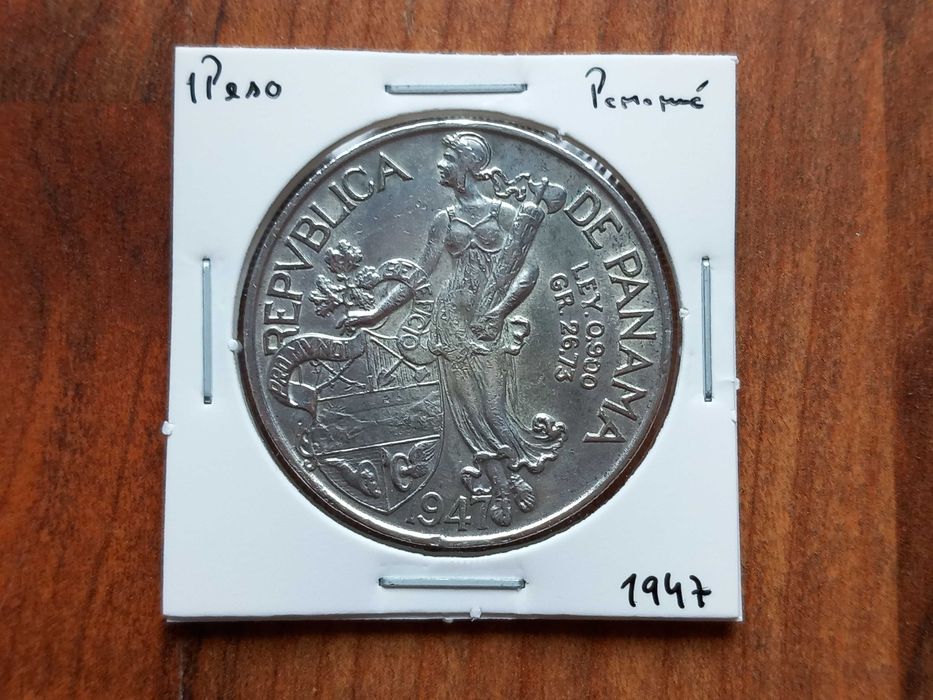 Moeda 1 Peso (Balboa) Panamá 1947