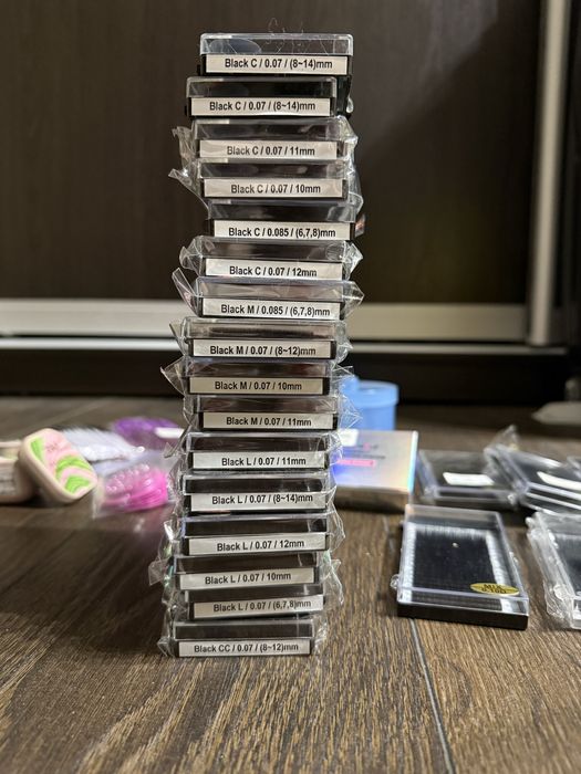 Продам матеріали, вії, для нарощуваня вій і ламінування вій