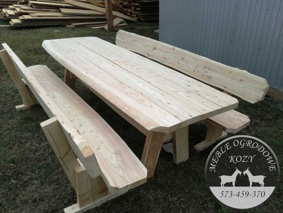 CENY DO KOŃCA LUTEGO! Meble ogrodowe drewniane góralskie Lite drewno