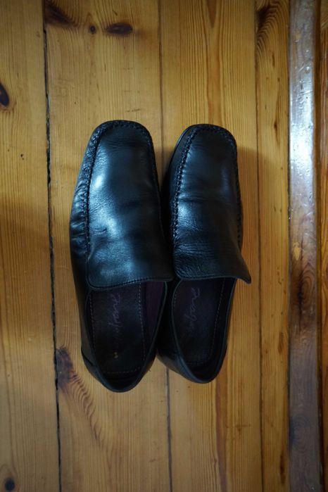 Urbane buty męskie półbuty mokasyny skóra 42 41 dł 27 cm