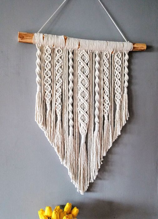 Makrama duża Boho Home dekoracja ślubna