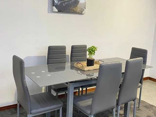 MESA EXTENSÍVEL NOVO GRAY - ENVIO GRÁTIS