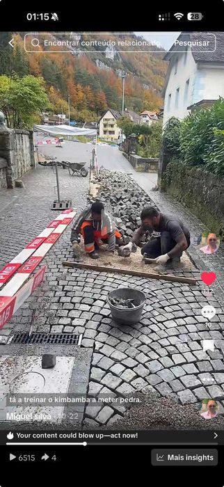 Trabalho de calceteiro