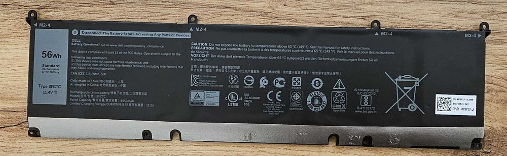 Bateria do Dell Precision 5550 (8FCTC 56Wh)