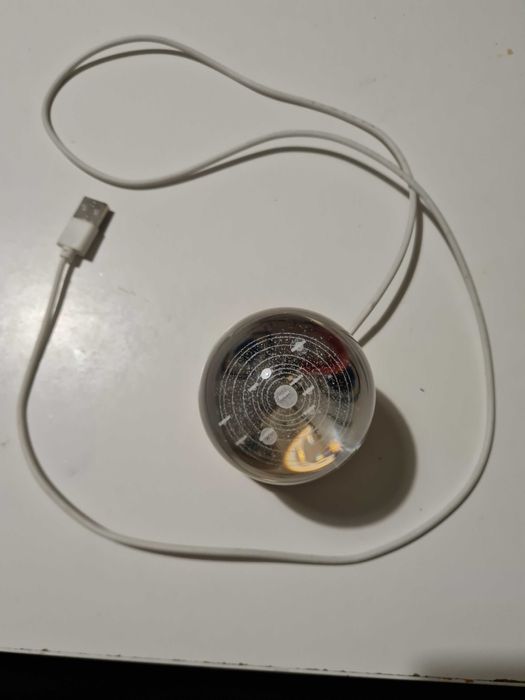 Szklana kula podświetlana, układ planetarny.