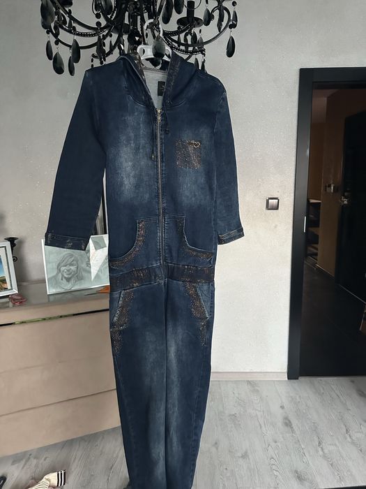 Kombinezon damski jeansowy S