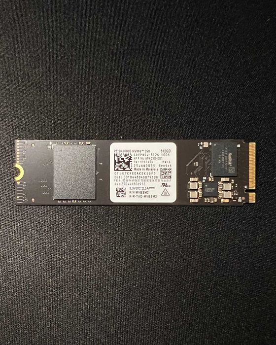 Disco SSD M.2 NVMe Western Digital Sandisk SN5000S 512GB PCIe 4.0 Gen4 (2280) 100% Saúde Como Novo
