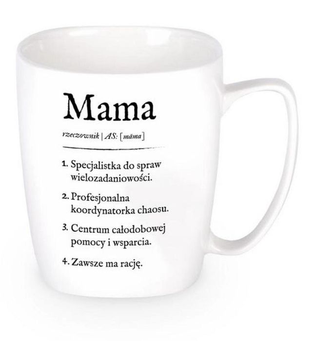 Kubek Mama definicja oprawa: pudełko