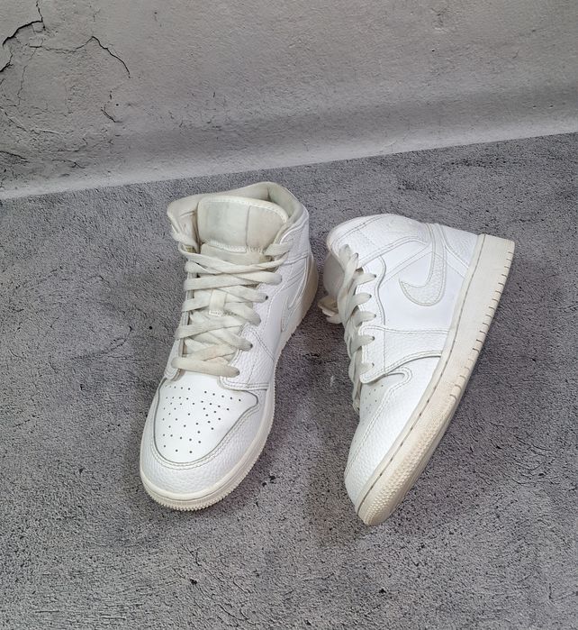 Кроссовки Air Jordan 1 Mid кожаные женские баскетбольные 4 Dunk Retro