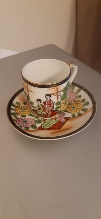 Porcelana Kutani Japońska - Gejsza