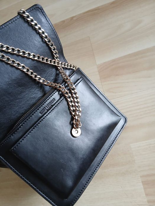 YSL Saint Laurent Sunset mała czarna torebka