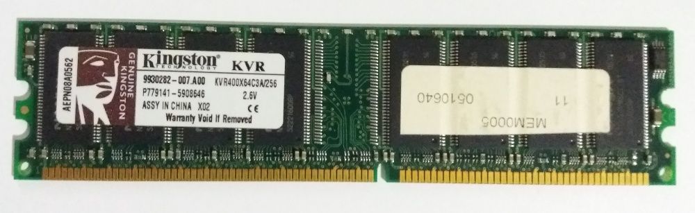 DDR 1 RAM Memory - 256 Mb * 512 Mb * 1 GB64586101500930120