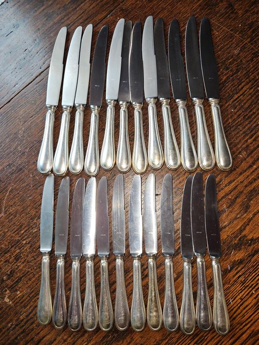 Набори ножів (24шт.),срібло 800*