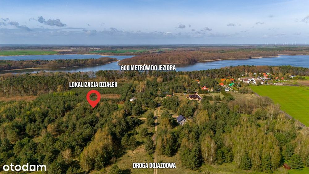 Promocja! Działki nad jeziorem z WZ i mediami!