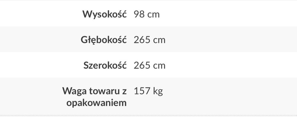 Narożnik, kanapa rozkladana, sofa