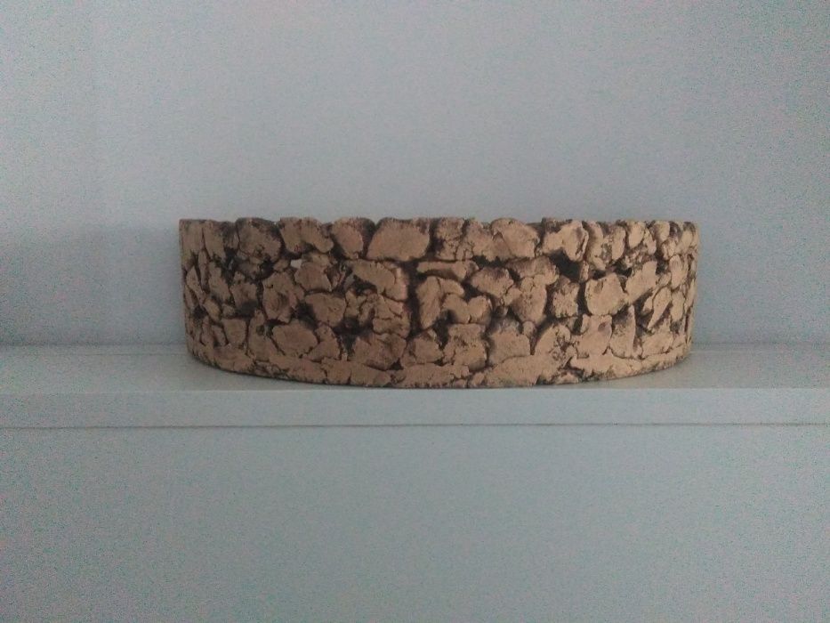 Kinkiet kamień glina ażurowy duży