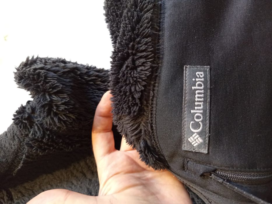 Columbia oryginalne oversize faux fur kurtki męskie w stanie idealnym