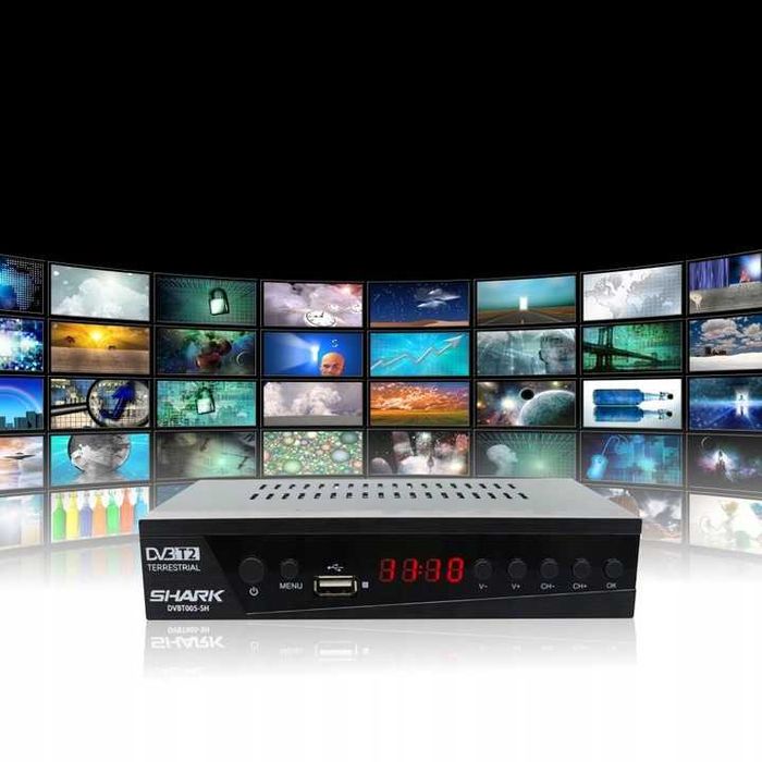 Tuner Dekoder DVB-T2 DVB-C TV Naziemnej Kablowej HEVC HDMI USB